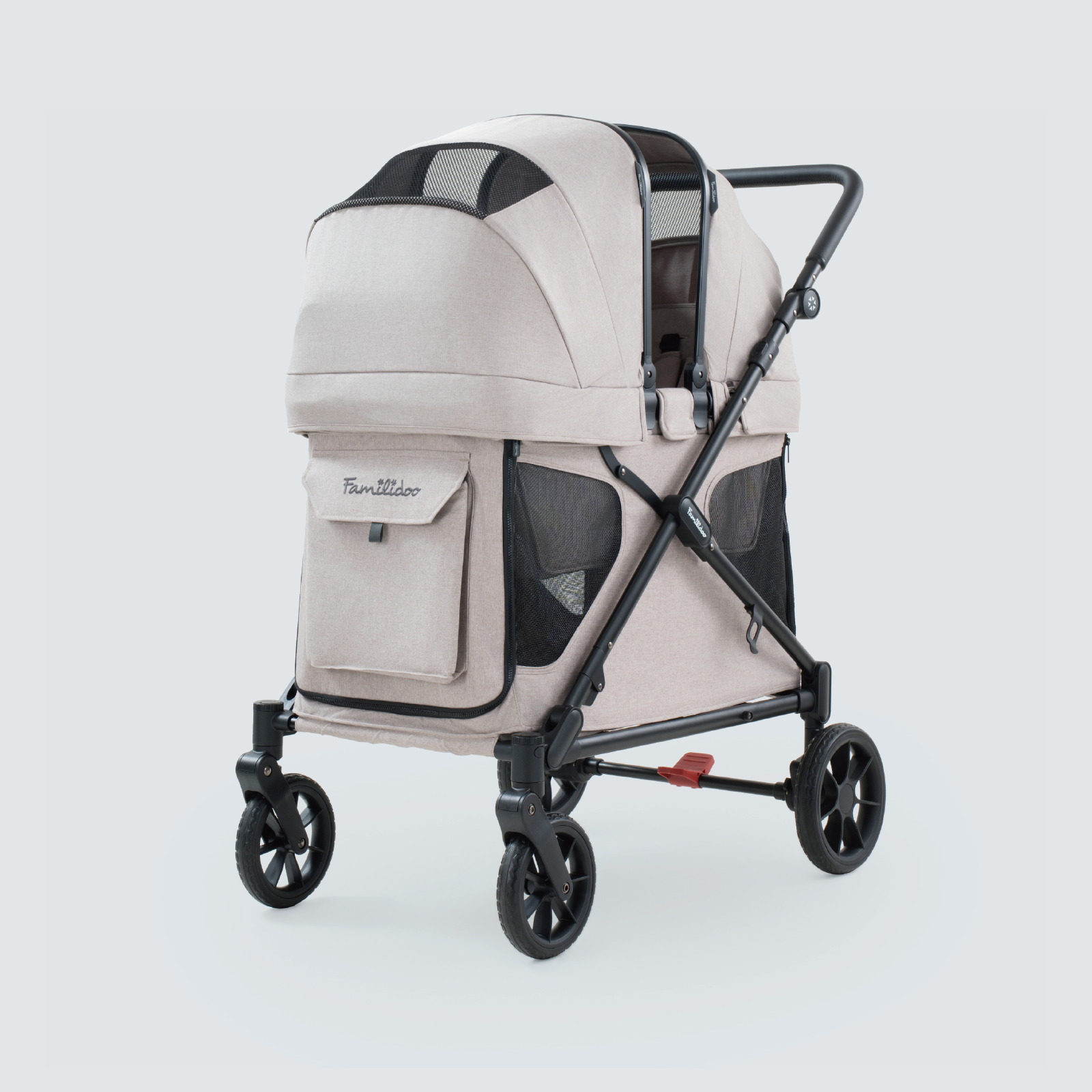Familidoo Q2 Multi-Use Kids Wagon Stroller – Foldable, Lightweight &  All-Terrain for Kids & Pets – 5-Point Safety Harness, Rain Cover & Compact  Travel Design – Up to 132 lbs (Ash Rose) –