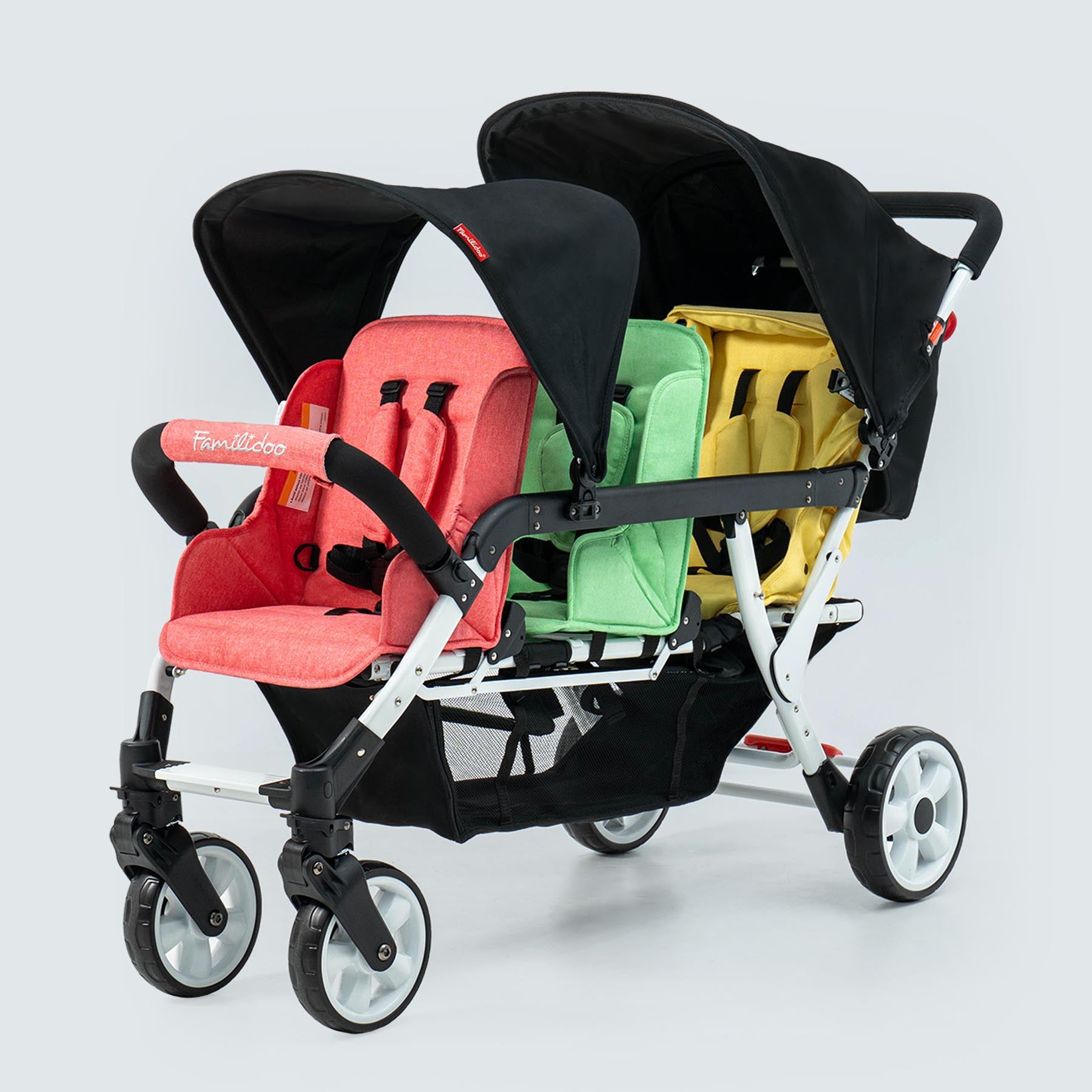 H3E 3-Seater Stroller Multi-Color – Familidoo