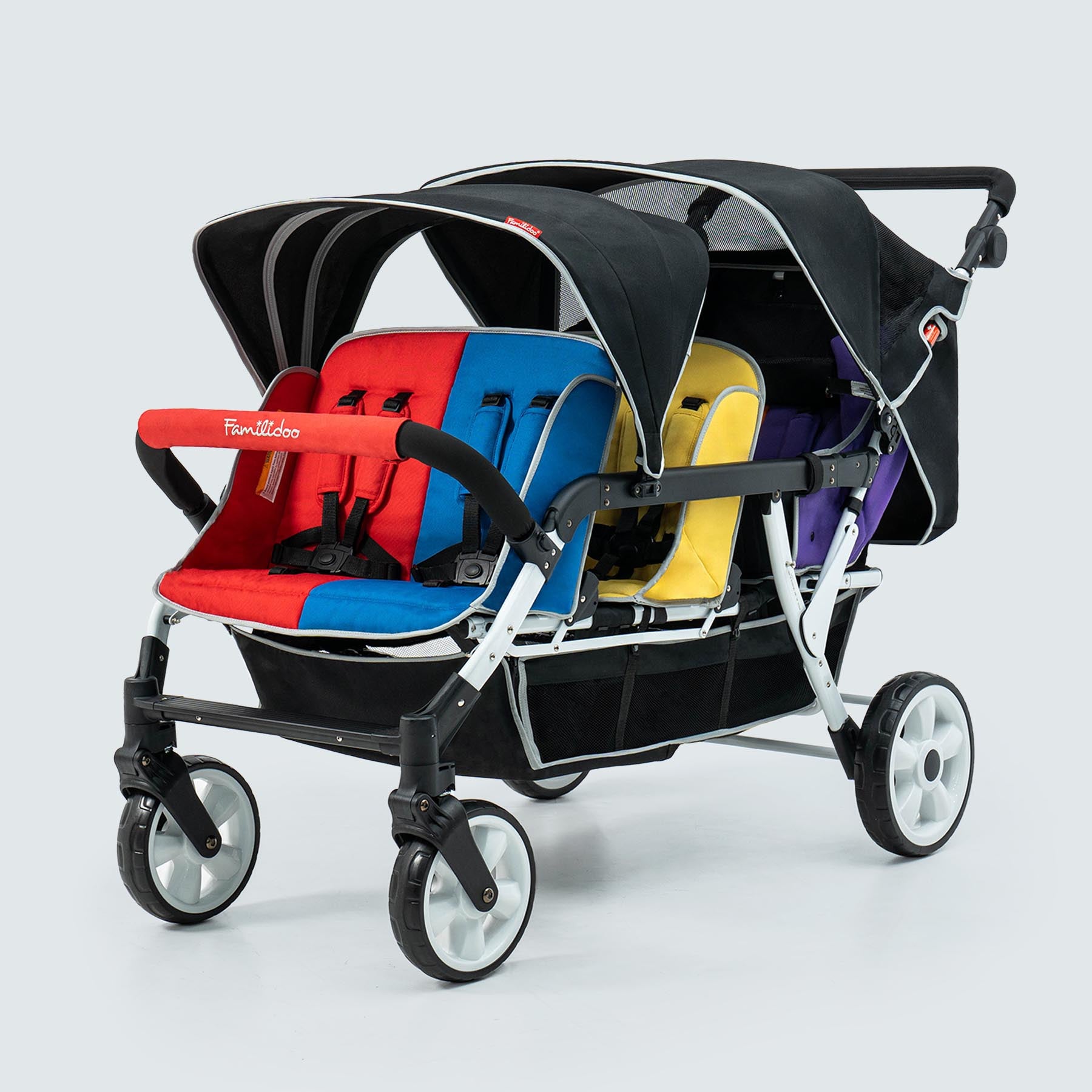 Familidoo Clearance Familidoo Poussette Triple H6E 6-Seat Stroller