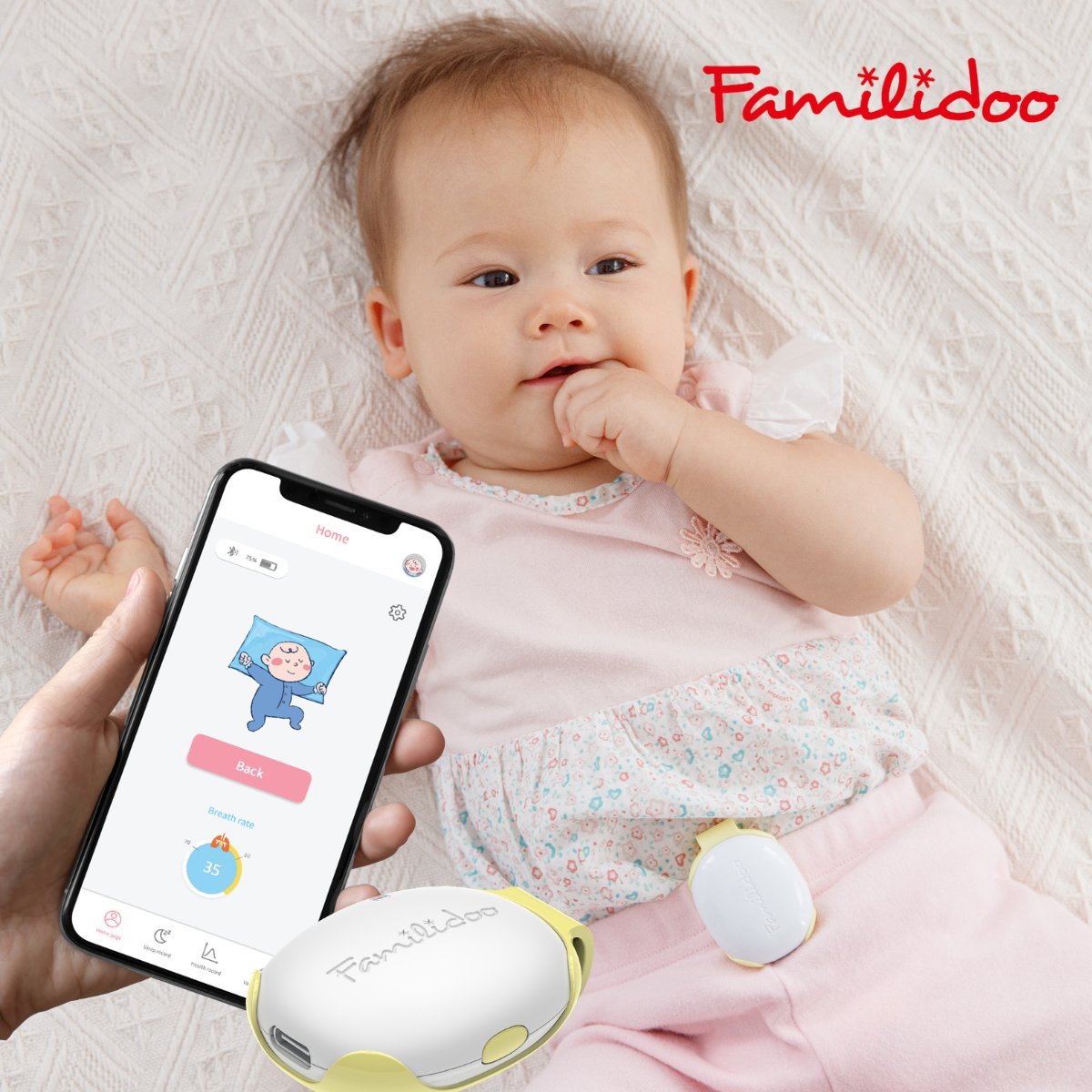 Baby MonitorsBabyCare Device - Sensor Monitor for Sleeping on Stomach AlertGO-CW4I-ZJWR