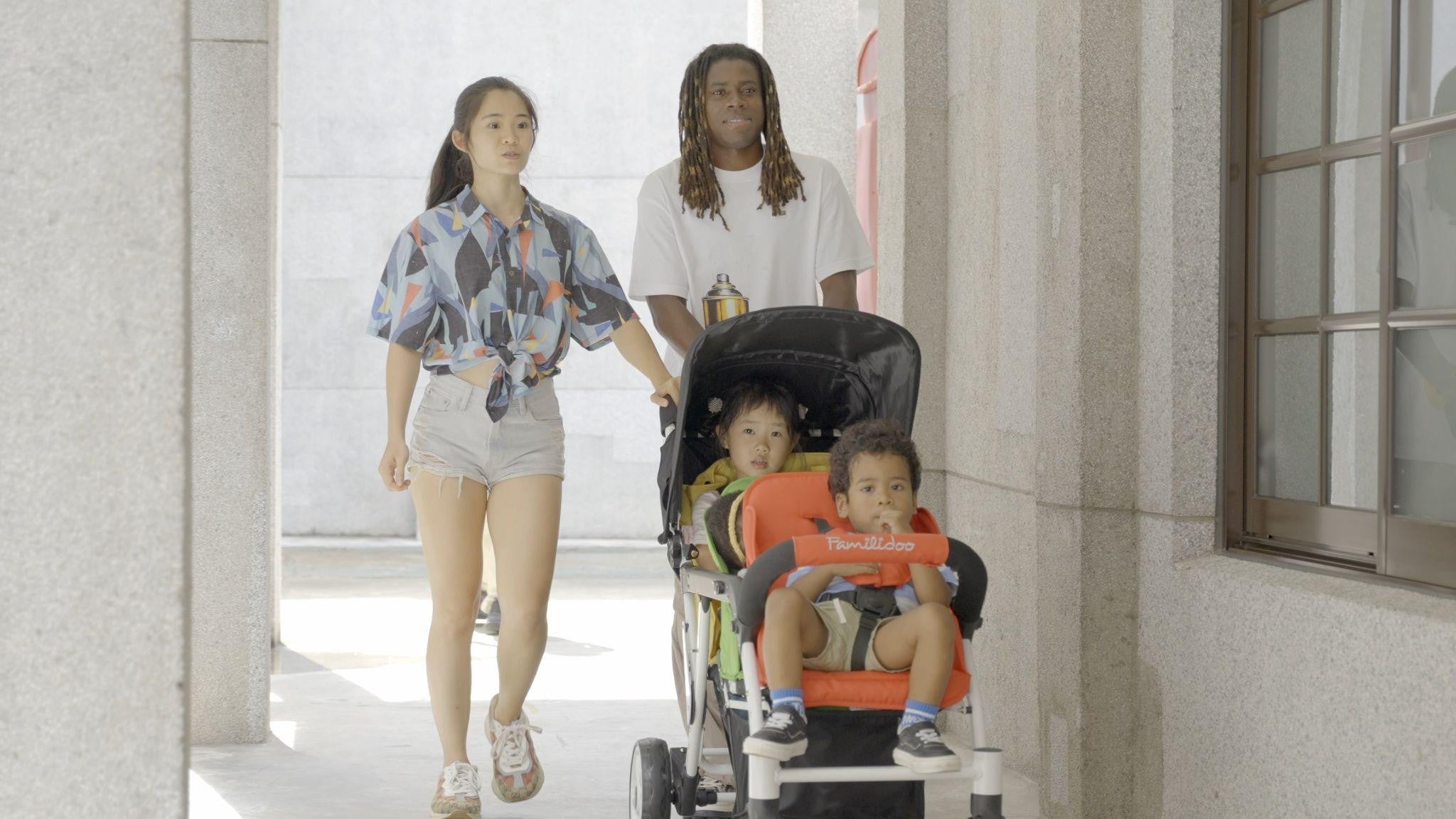3-seat stroller