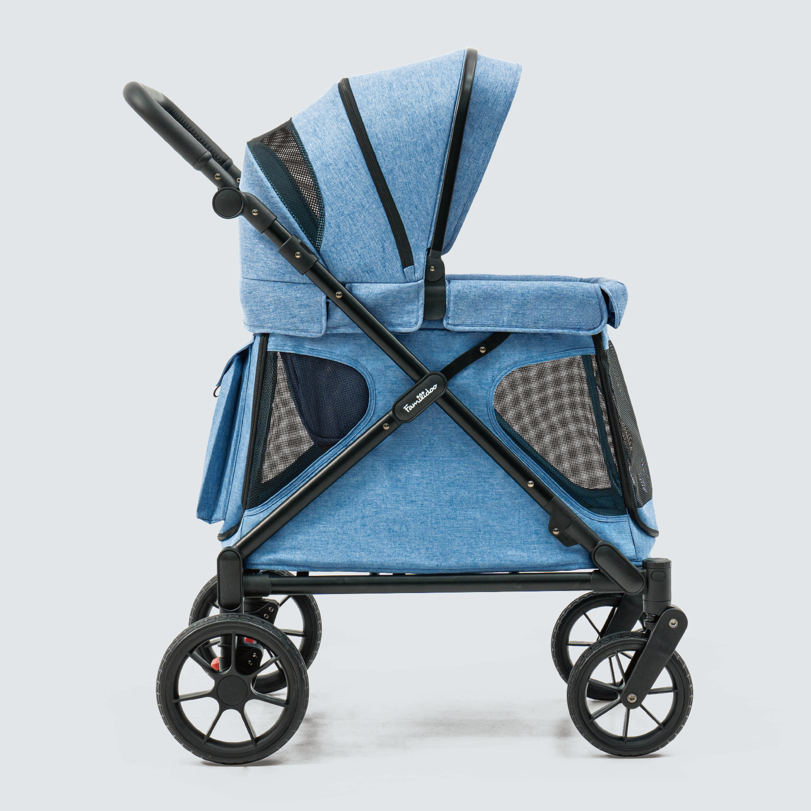 luckyermore dog stroller Q1 2.0 E-Wagon Charcoal Gray