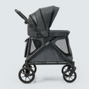 Q1 2.0 Stroller Wagon | Charcoal Gray, Included Rain Cover And Travel Bag