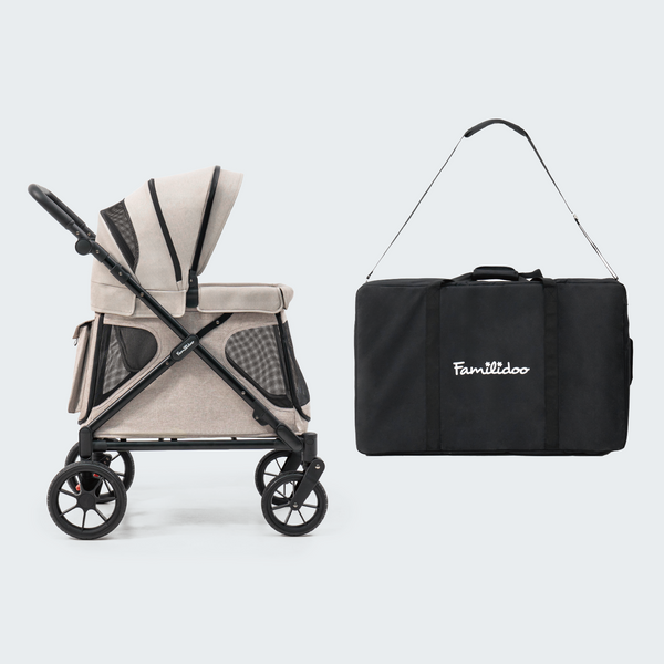 tour 2 in 1 stroller wagon Familidoo Q1 2.0 Multi-Use Kids Wagon Stroller – Foldable, Lightweight & All-Terrain for Kids & Pets – 5-Point Safety Harness, Rain Cover & Compact Travel Design – Supports Up to 132 lbs (