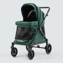 Q1 2.0 Stroller Wagon | Emerald Green, Included Rain Cover And Travel Bag