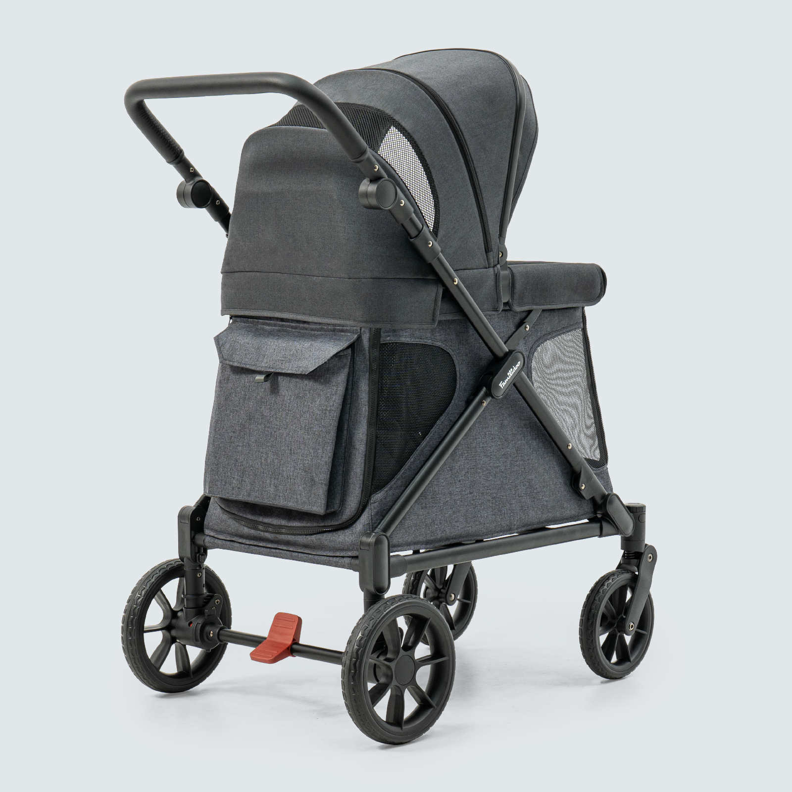 familidoo stroller wagon Familidoo Q1 2.0 Multi-Use Kids Wagon Stroller – Foldable, Lightweight & All-Terrain for Kids & Pets – 5-Point Safety Harness, Rain Cover & Compact
