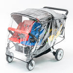 4 seat stroller rain cover