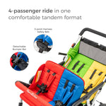 4 seat stroller quad stroller