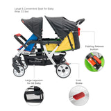 4 seat stroller quad stroller