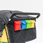 4 seat stroller quad stroller individual pockets