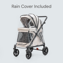 Q1 2.0 Stroller Wagon | Ash Rose, Included Rain Cover And Travel Bag