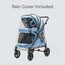 Q1 2.0 Stroller Wagon | Denim Blue, Included Rain Cover And Travel Bag