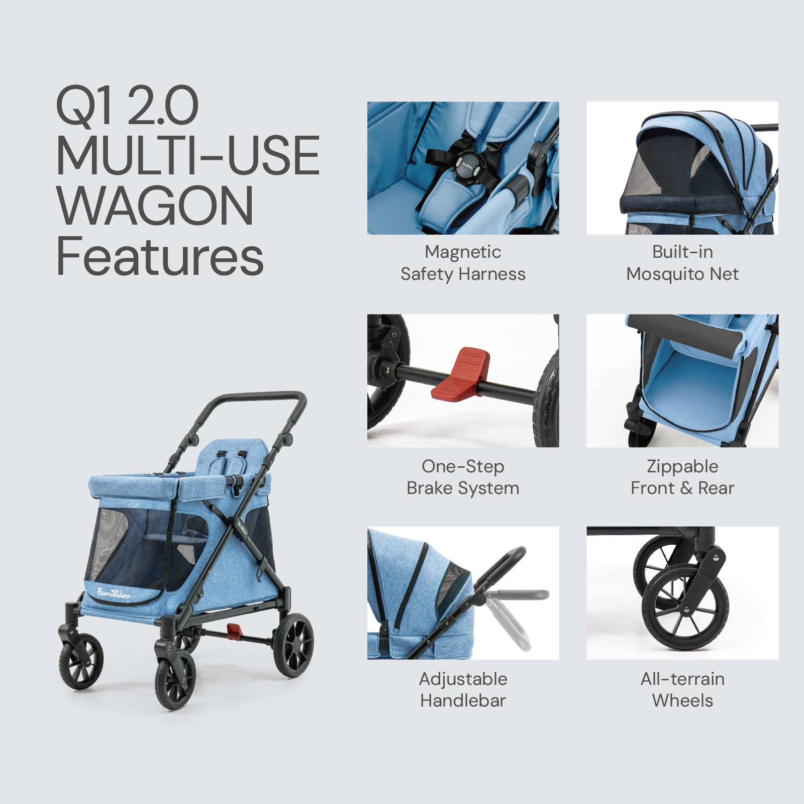 2 in one stroller wagon Q1 Wagon Stroller