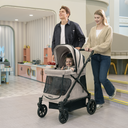 Q1 2.0 Stroller Wagon | Ash Rose, Included Rain Cover And Travel Bag