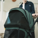 Q1 2.0 Stroller Wagon | Emerald Green, Included Rain Cover And Travel Bag