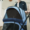 Q1 2.0 Stroller Wagon | Denim Blue, Included Rain Cover And Travel Bag