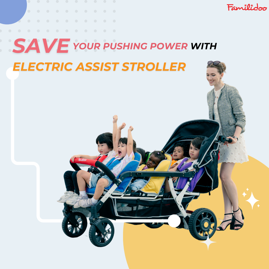 Save your pushing power with our electric motor