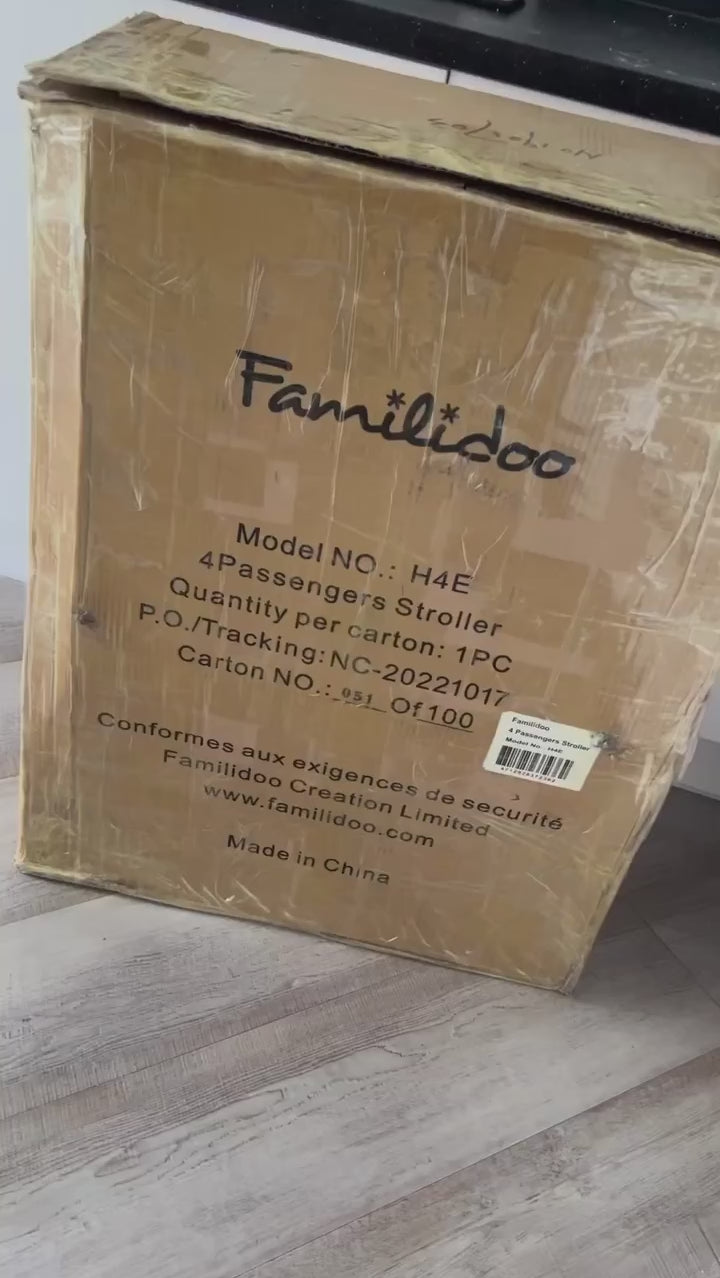 Unboxing review of Familidoo 4 seat stroller