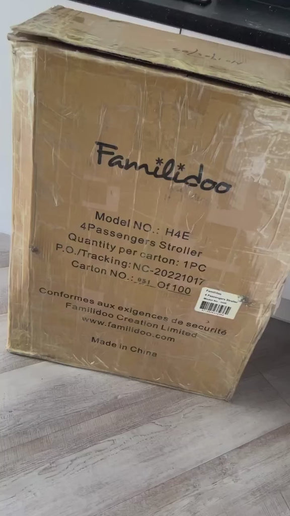 Unboxing review of Familidoo 4 seat stroller