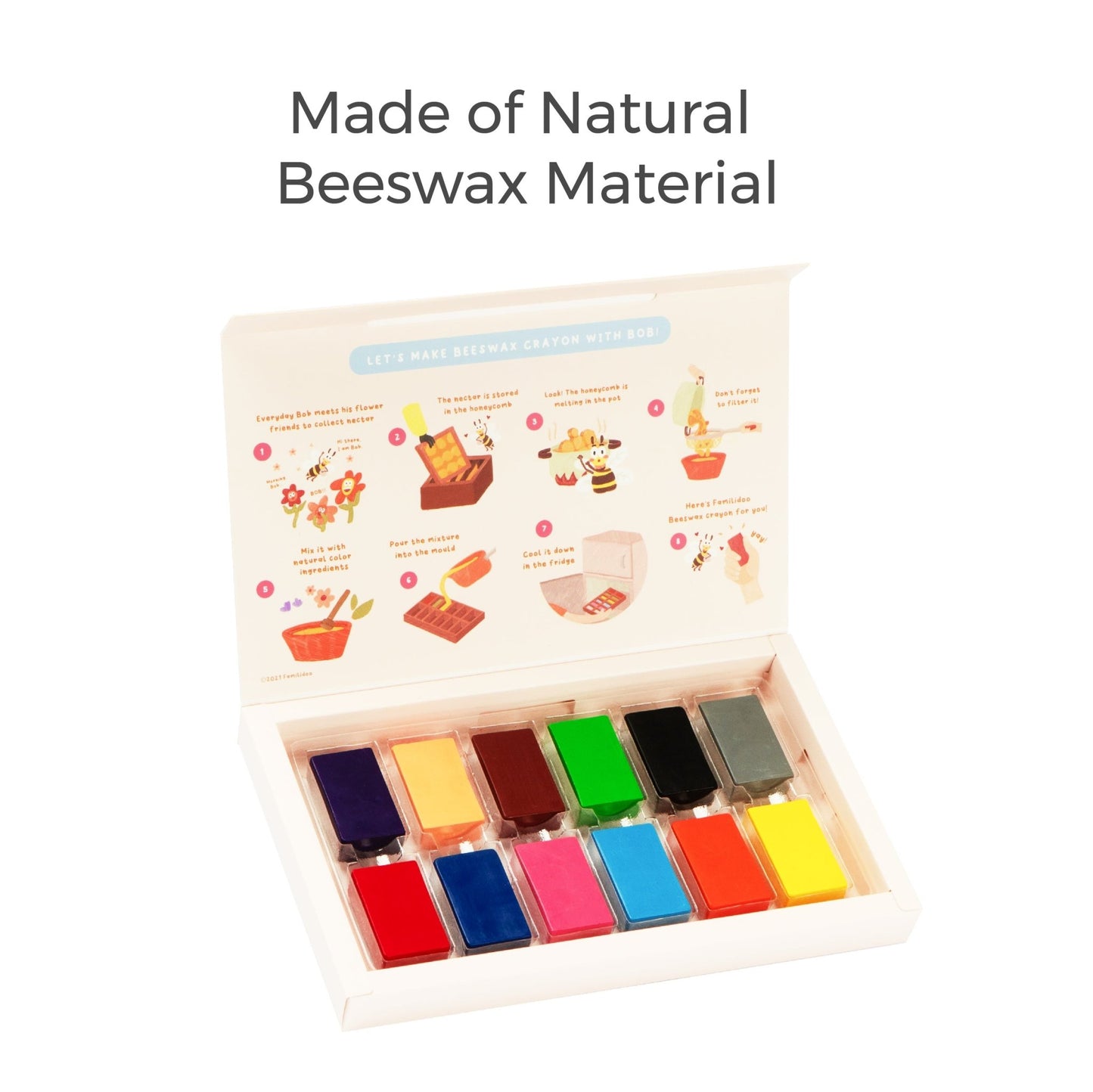 Beeswax Crayon | Set of 12 Blocks53-H3OU-3VPO